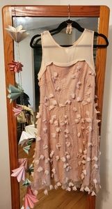 Eva Franco flower petal dress with free jewelry